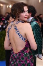 MAGGIE GYLLENHAAL at 2017 MET Gala in New York 05/01/2017