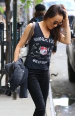 MAGGIE Q Leaves Her Hotel in New York 05/09/2017