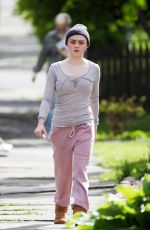 MAISIE WILLIAMS on the Set of Departures in New York 05/10/2017