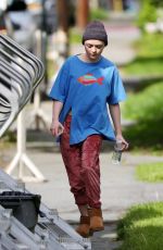 MAISIE WILLIAMS on the Set of Departures in New York 05/10/2017