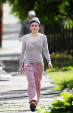 MAISIE WILLIAMS on the Set of Departures in New York 05/10/2017