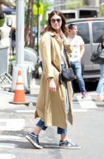 MANDY MOORE Out and About in New York 05/02/2017
