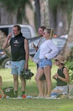 MARGOT ROBBIE Having Picnic with Friends in Kauai 05/14/2017