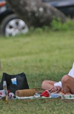 MARGOT ROBBIE Having Picnic with Friends in Kauai 05/14/2017