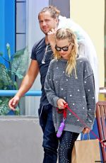 MARGOT ROBBIE Walks Her Dog Out in Los Angeles 05/18/2017\