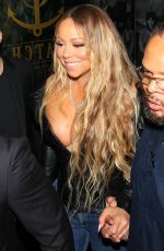 MARIAH CAREY Leaves Catch LA in West Hollywood 05/20/2017