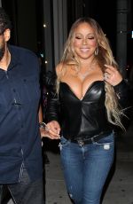 MARIAH CAREY Leaves Catch LA in West Hollywood 05/20/2017