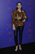 MARION COTILLARD at Cannes Film Festival 70th Anniversary Dinner 05/23/2017