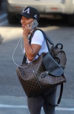 MEAGAN GOOD Out and About in West Hollywood 05/03/2017