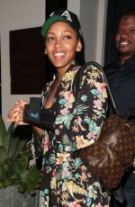 MEAGAN GOOD Out for Dinner in Beverly Hills 05/23/2017