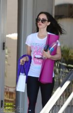 MEGAN FOX in Leggings Leaves Pilates Class in Los Angeles 05/19/2017