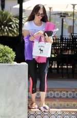 MEGAN FOX in Leggings Leaves Pilates Class in Los Angeles 05/19/2017