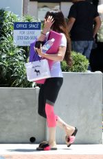 MEGAN FOX in Leggings Leaves Pilates Class in Los Angeles 05/19/2017