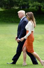 MELANIA TRUMP Departing White House in Washington 05/19/2017