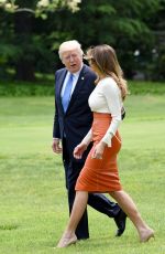 MELANIA TRUMP Departing White House in Washington 05/19/2017