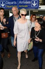 MICHELLE WILLIAMS Arrives at Airport in Nice 05/17/2017