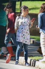 MILA KUNIS on the Set of Bad Moms Christmas in Atlanta 05/03/2017