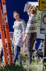 MILA KUNIS on the Set of Bad Moms Christmas in Atlanta 05/03/2017