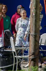 MILA KUNIS on the Set of Bad Moms Christmas in Atlanta 05/03/2017