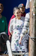 MILA KUNIS on the Set of Bad Moms Christmas in Atlanta 05/03/2017