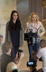 MILA KUNIS on the Set of Bad Moms Christmas in Atlanta 05/10/2017