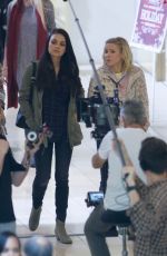 MILA KUNIS on the Set of Bad Moms Christmas in Atlanta 05/10/2017