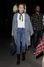 MILE CYRUS Arrives at The Flaming Lips Concert in Los Angeles 05/09/2017