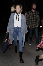 MILE CYRUS Arrives at The Flaming Lips Concert in Los Angeles 05/09/2017