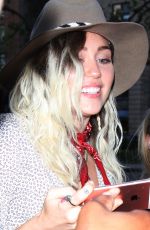 MILEY CYRUS Arrives at Z100 Studio in New York 05/16/2017