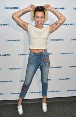 MILEY CYRUS at SiriusXM Radio in Los Angeles 05/12/2017