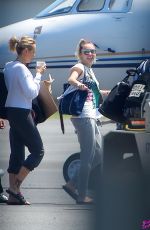 MILEY CYRUS at Teterboro Airport in New Jersey 05/18/2017