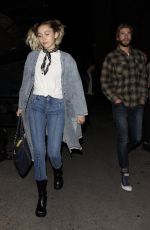 MILEY CYRUS Night Out in Los Angeles 05/09/2017