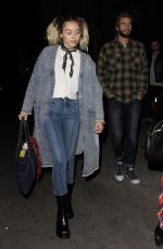 MILEY CYRUS Night Out in Los Angeles 05/09/2017