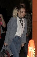 MILEY CYRUS Night Out in Los Angeles 05/09/2017