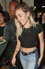 MILEY CYRUS Out for Dinner in New York 05/16/2017