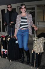 MILLA JOVOVICH at Los Angeles International Airport 05/10/2017