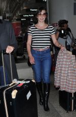 MILLA JOVOVICH at Los Angeles International Airport 05/10/2017