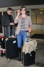 MILLA JOVOVICH at Los Angeles International Airport 05/10/2017
