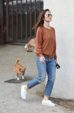 MINKA KELLY Walks Her Dogs at a Park in Hollywood 05/24/2017