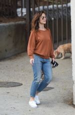 MINKA KELLY Walks Her Dogs at a Park in Hollywood 05/24/2017
