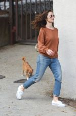 MINKA KELLY Walks Her Dogs at a Park in Hollywood 05/24/2017