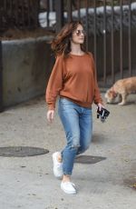 MINKA KELLY Walks Her Dogs at a Park in Hollywood 05/24/2017