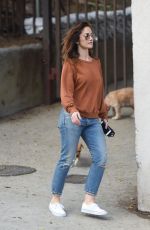 MINKA KELLY Walks Her Dogs at a Park in Hollywood 05/24/2017