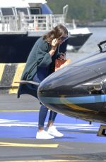 MIRANDA KERR at a Heliport in New York 05/04/2017