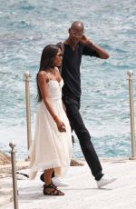 NAOMI CAMPBELL at Hotel Du Cap Eden Roc in Antibes 05/22/2017