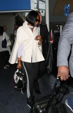 NAOMI CAMPBELL at LAX Airport in Los Angeles 0502/2017