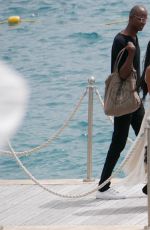 NAOMI CAMPBELL Leaves Eden Roc Hotel in Cannes 05/22/2017