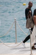 NAOMI CAMPBELL Leaves Eden Roc Hotel in Cannes 05/22/2017