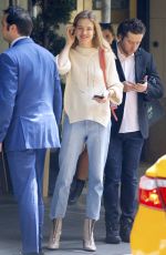 NATALIA VODIANOVA Leaves Carlyle Hotel in New York 05/02/2017