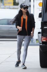 NAYA RIVERA at a Gas Station in Los Angeles 05/15/2017